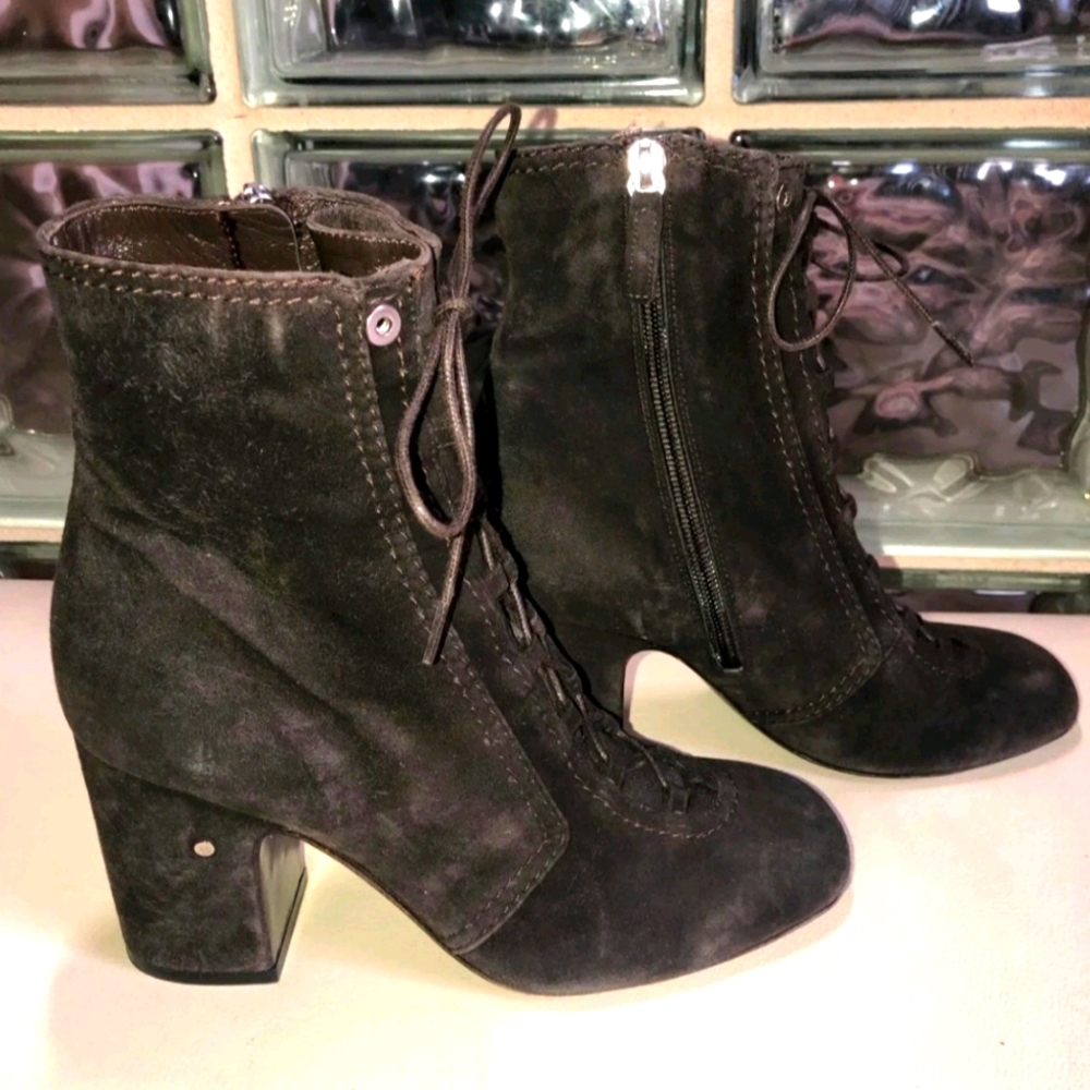 Semelle cuir boots ! Made in Italy (olive green )